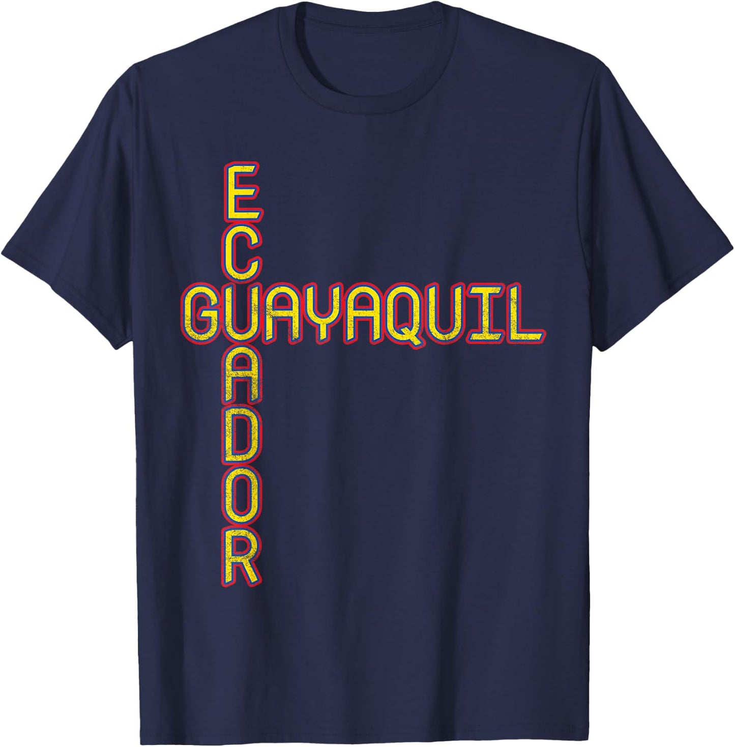 Guayaquil Ecuador Travel, Bandera de Ecuador, Guayaquil T-Shirt - T-Shirt | Navy