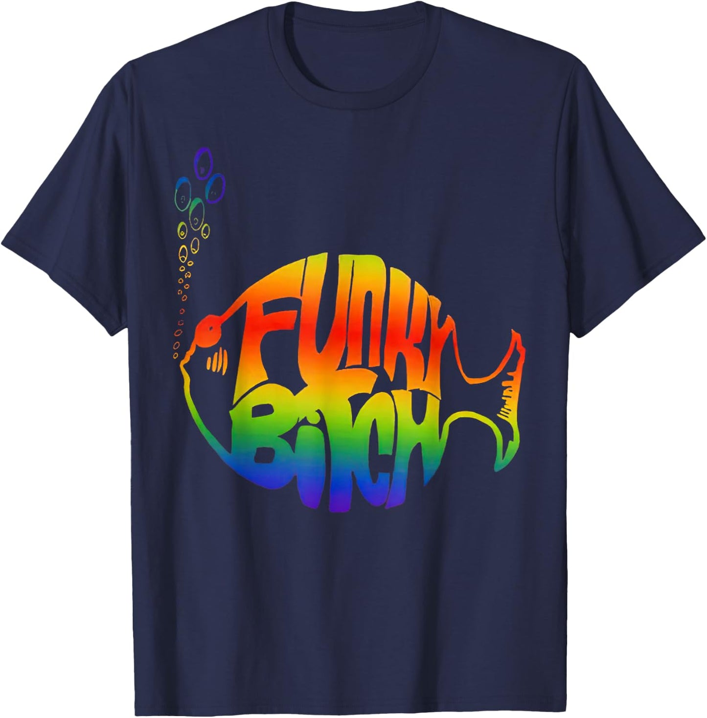 Funky Bitch Phish T-Shirt - T-Shirt | Navy