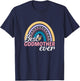 Godmother Mother's Day Matching Best Godmother Ever Rainbow T-Shirt - T-Shirt | Navy