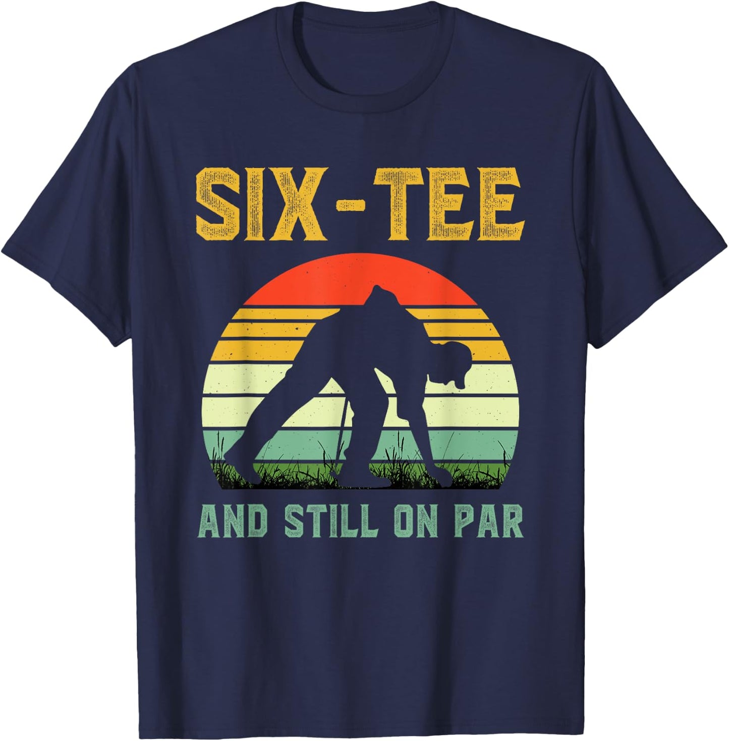 Funny 60th Birthday Golf Pun Golfing 60 Year Old Golfer T-Shirt - T-Shirt | Navy