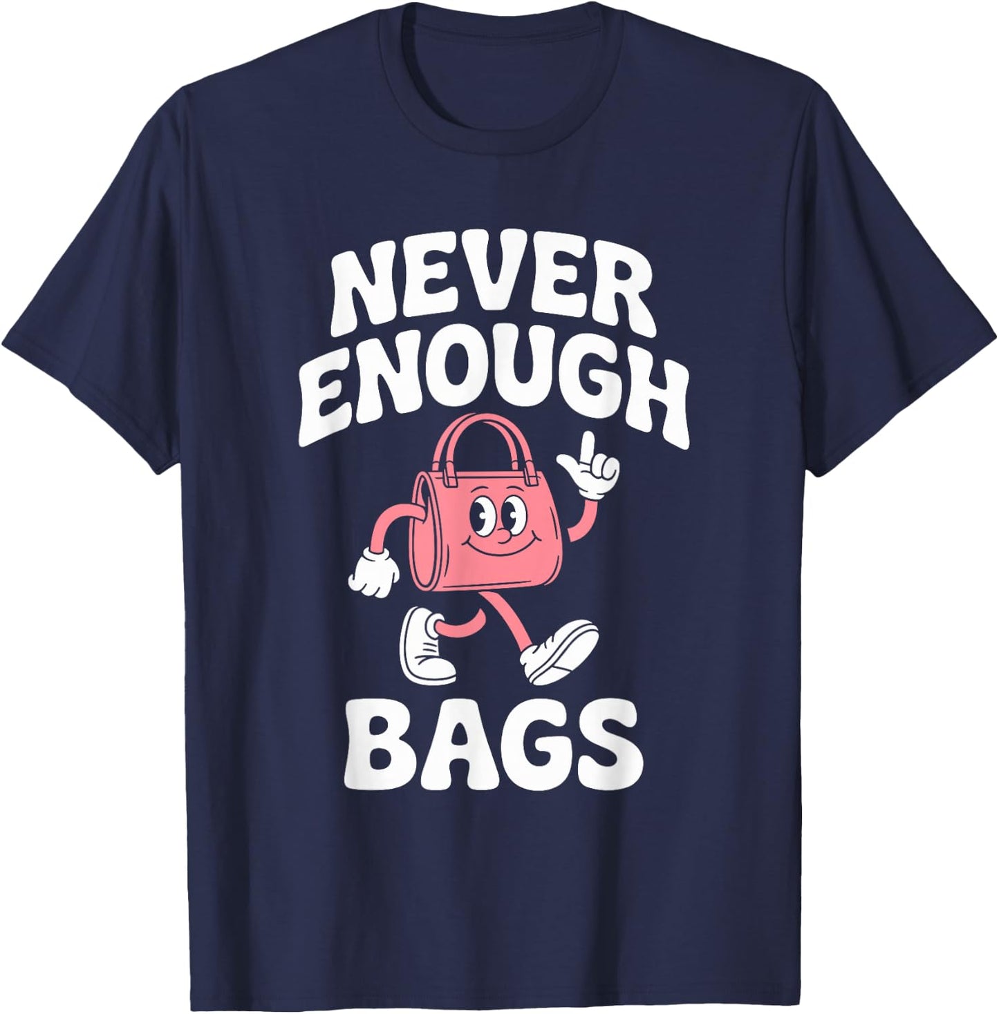Funny Bags or Bag Purse Retro T-Shirt - T-Shirt | Navy