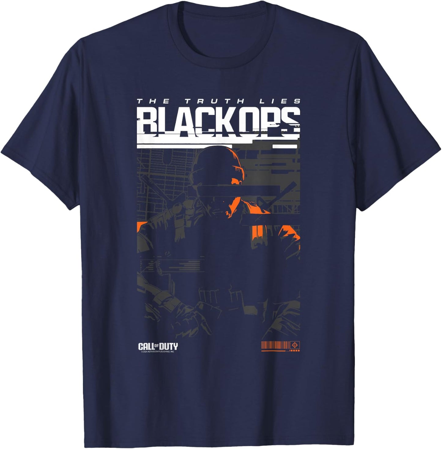 Call of Duty Black Ops Truth Lies Marshall T-Shirt - T-Shirt | Navy