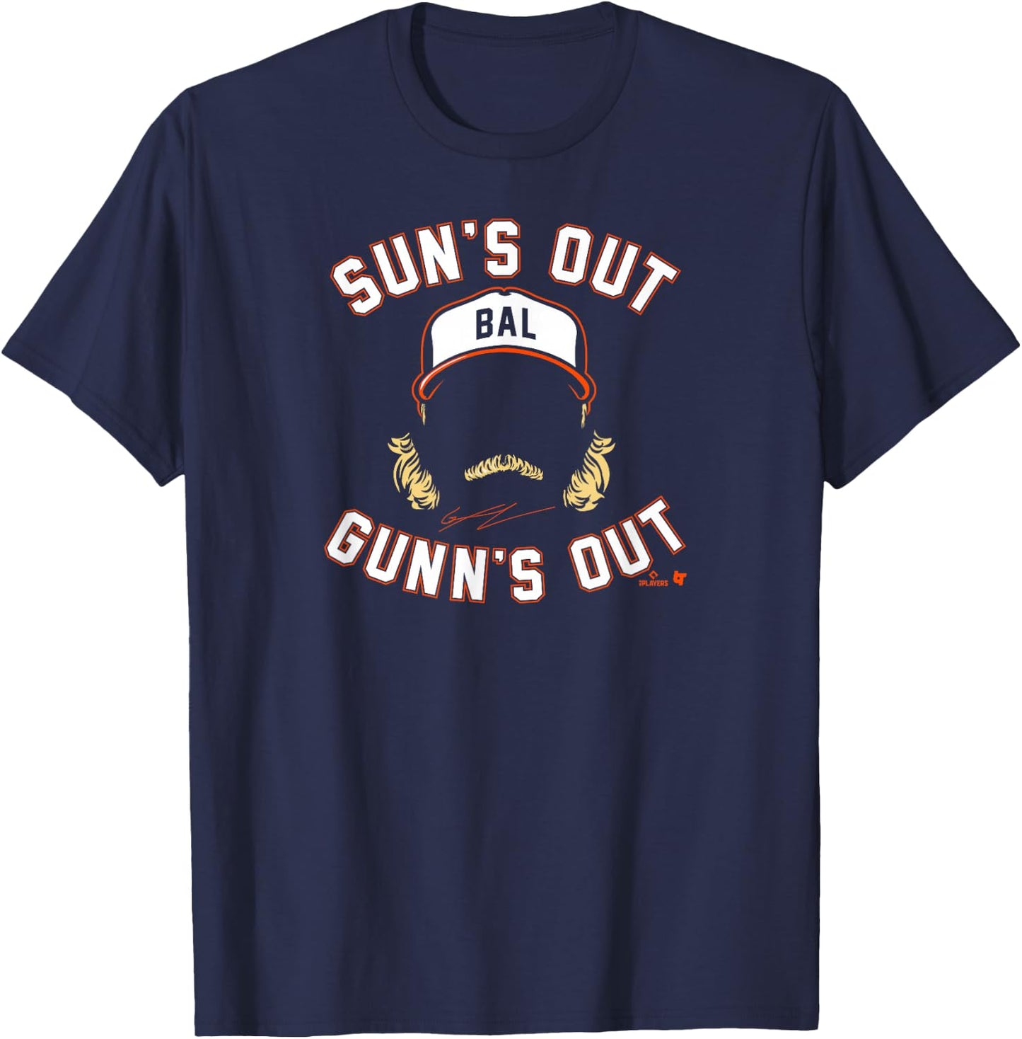 Gunnar Henderson - Sun's Out Gunn's Out - Baltimore Baseball T-Shirt - T-Shirt | Navy