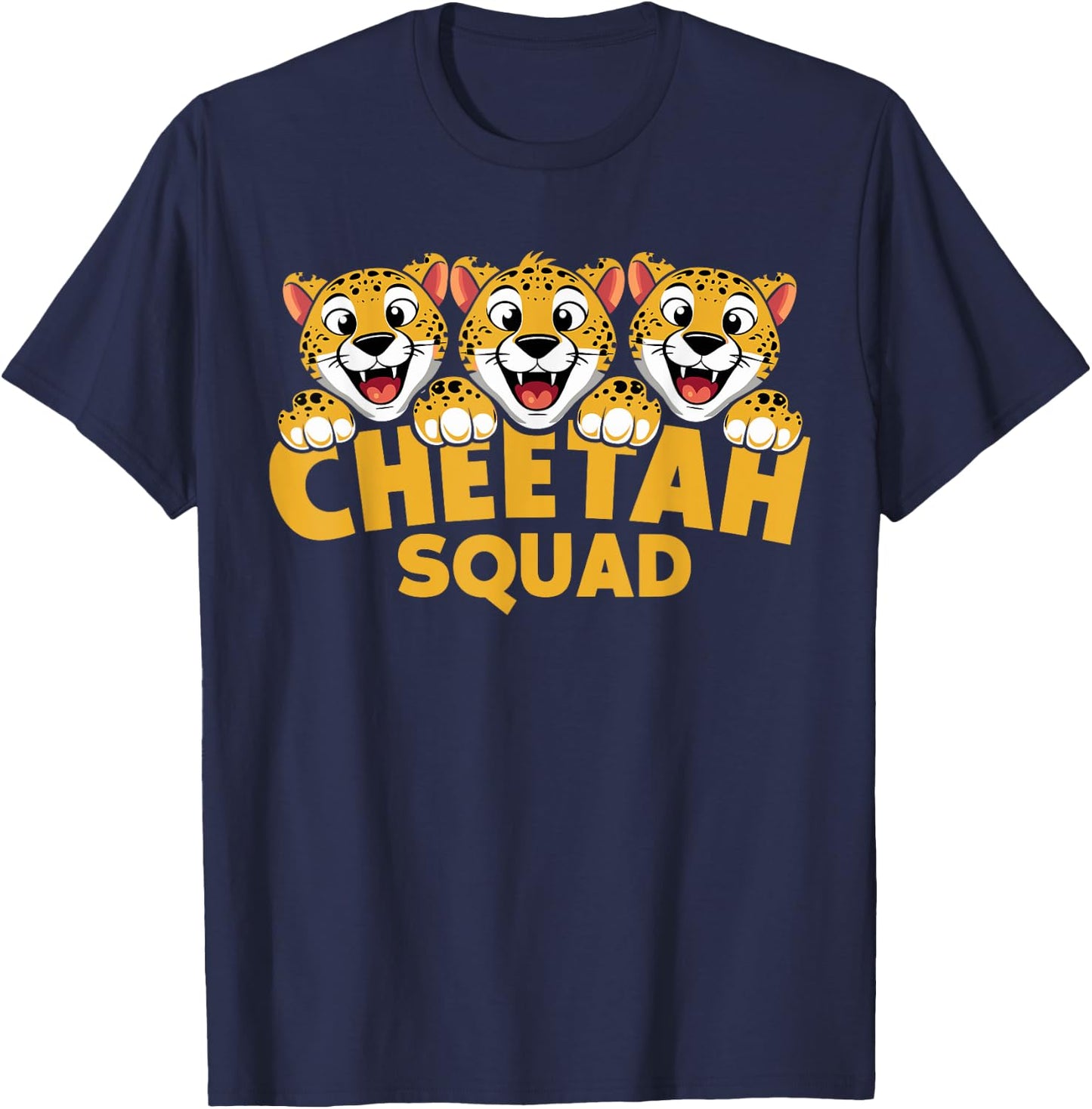 Cheetah Squad for Cheetah Lover Shirt | Cool Cheetah T-Shirt - T-Shirt | Navy
