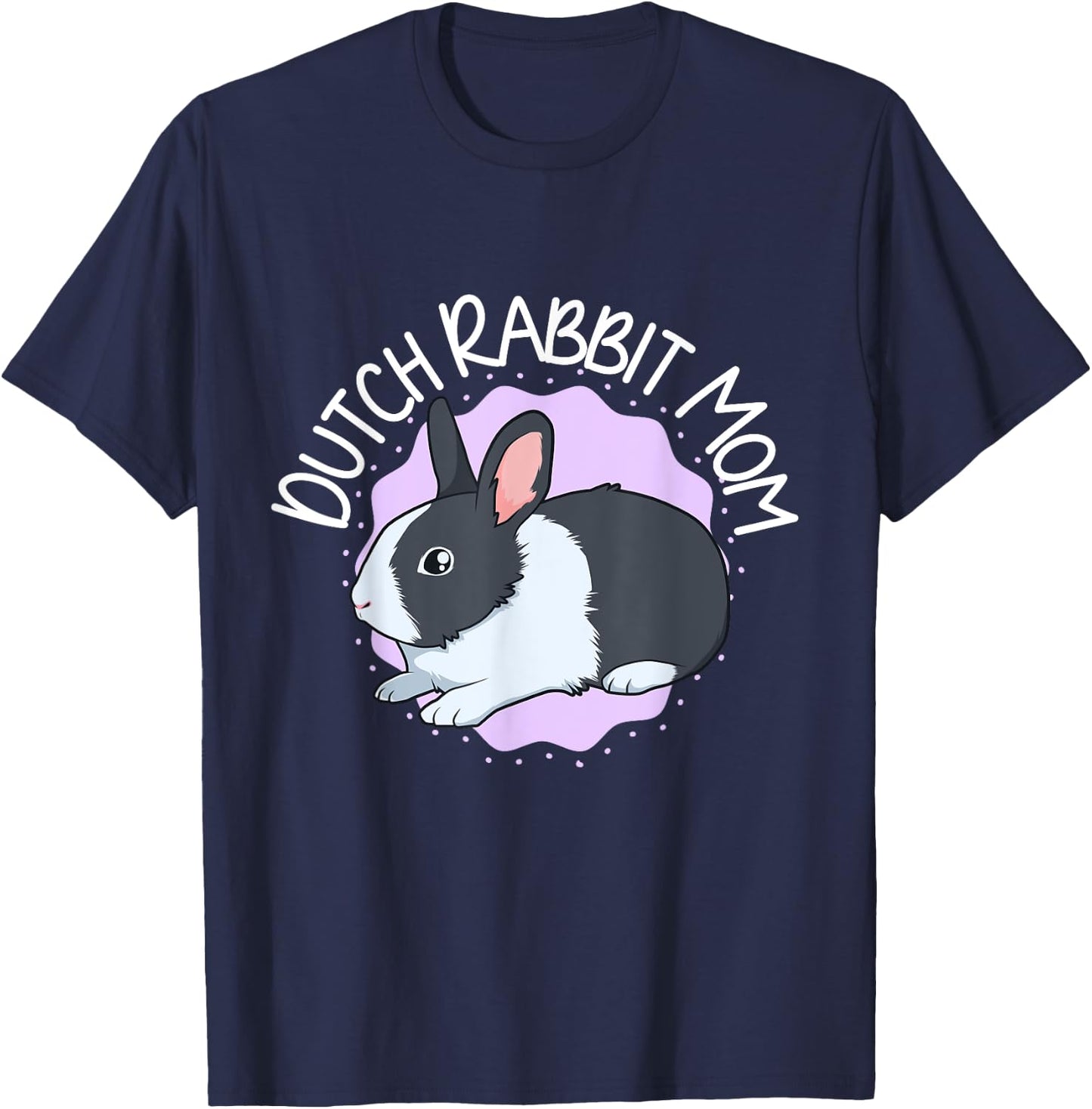 Dutch Rabbit Mom T-Shirt - T-Shirt | Navy