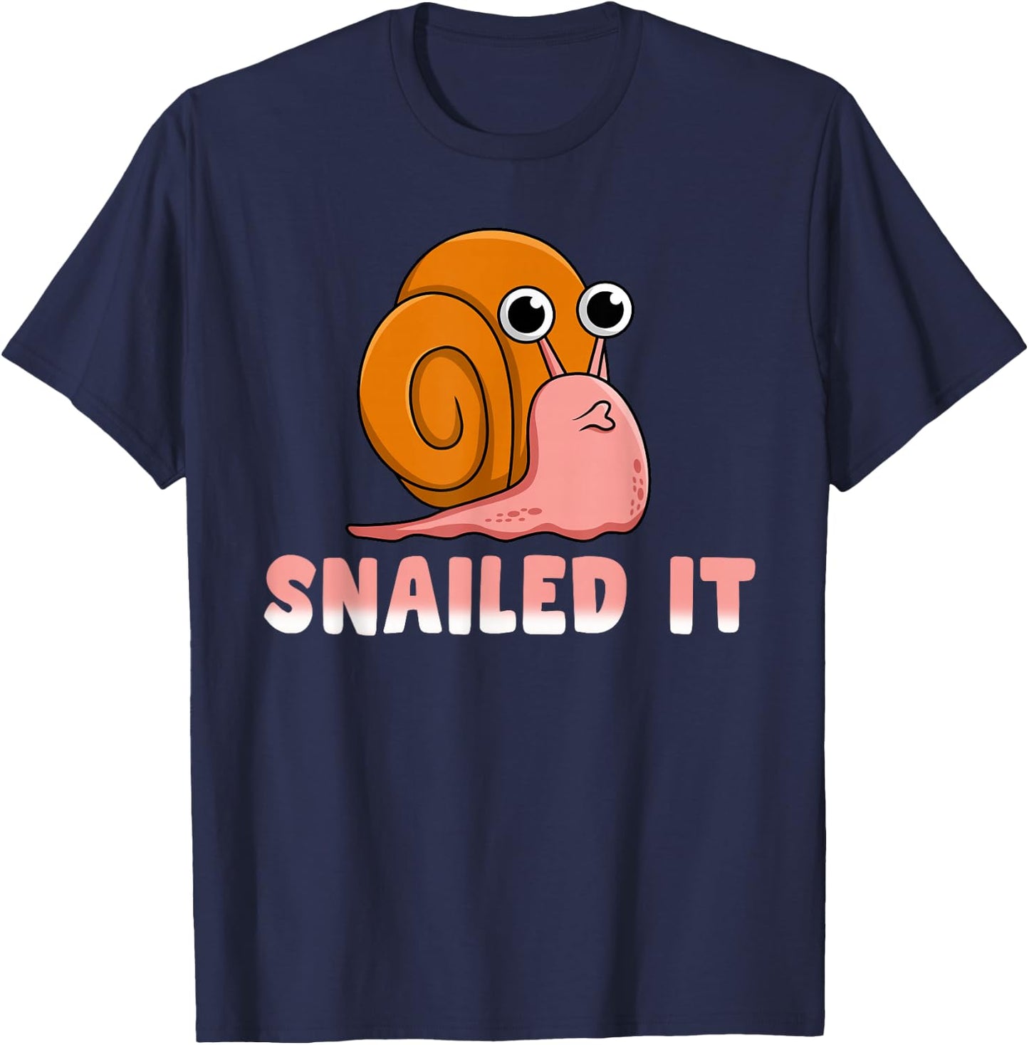 Snailed It Funny Snail T-Shirt - T-Shirt | Navy