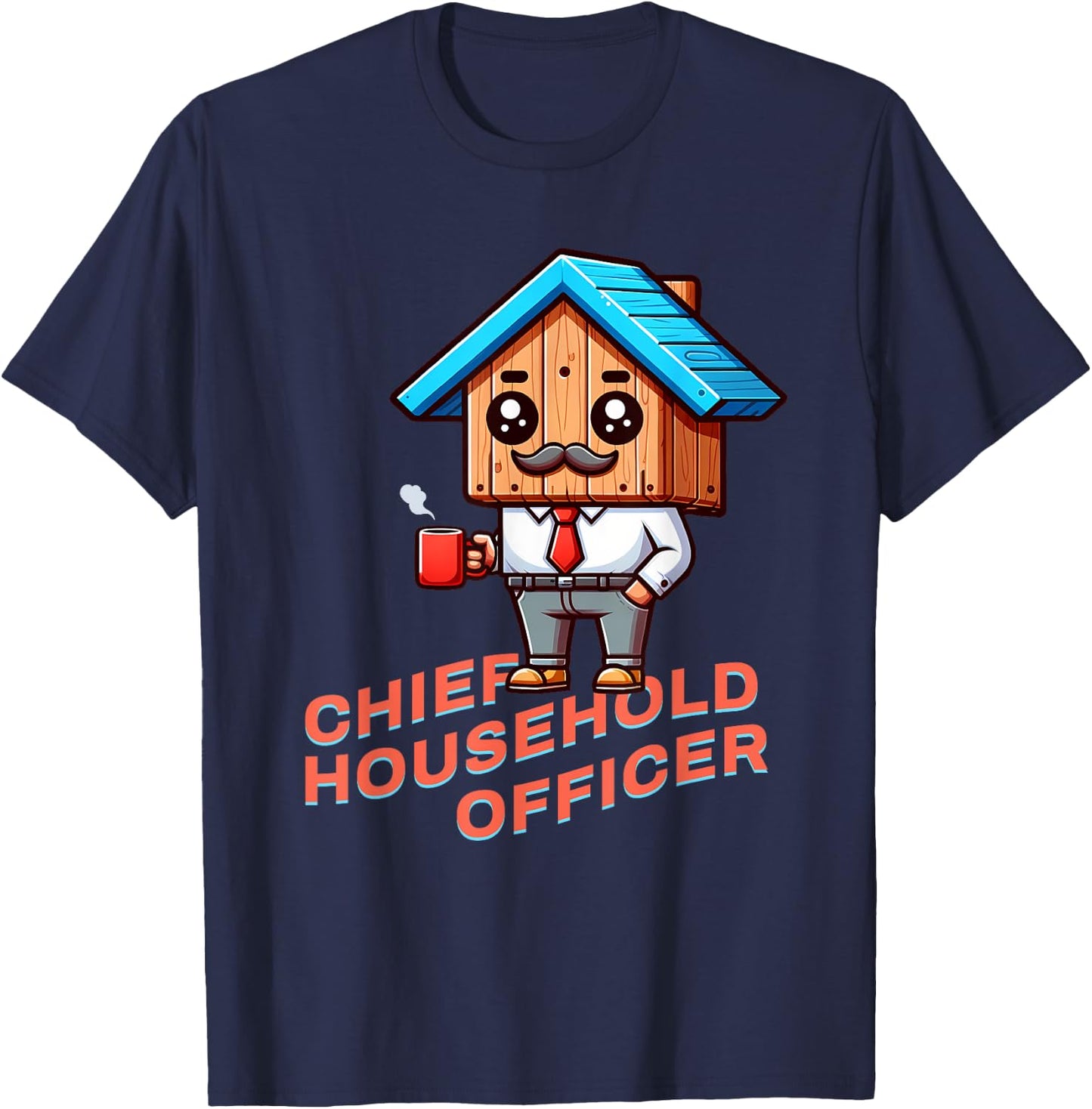 House Husband: Chief Household Officer T-Shirt - T-Shirt | Navy