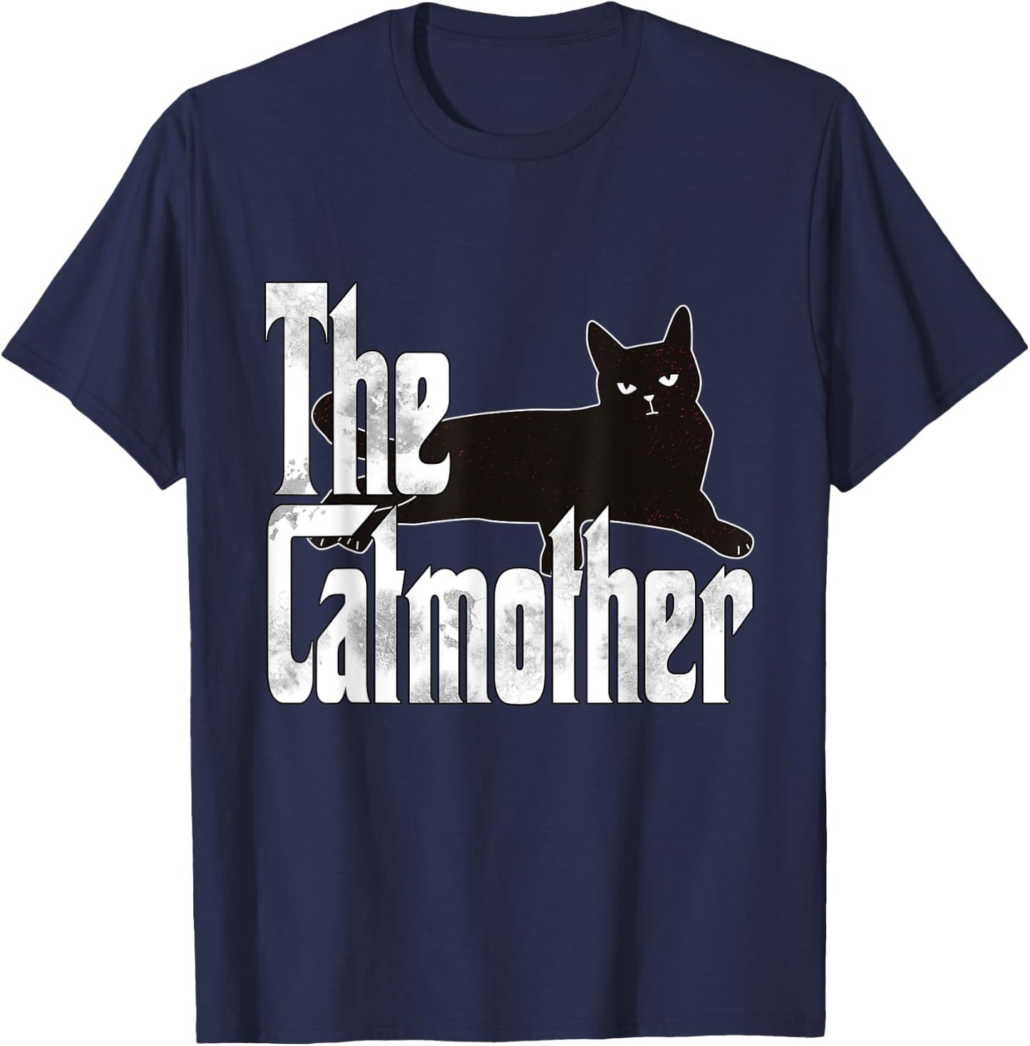 Funny Cat Mom Catmother Black Cat Mother Kitty Mommy T-Shirt - T-Shirt | Navy