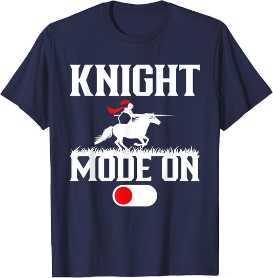 Knight Mode On Medieval Knight T-Shirt - T-Shirt | Navy