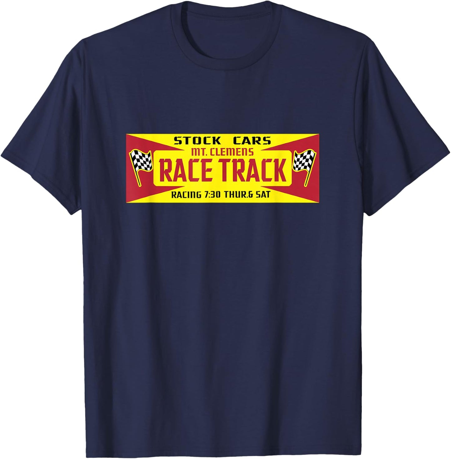 Mt. Clemens Race Track T-Shirt - T-Shirt | Navy