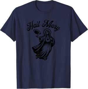 Hail Mary American Football T-Shirt - T-Shirt | Navy
