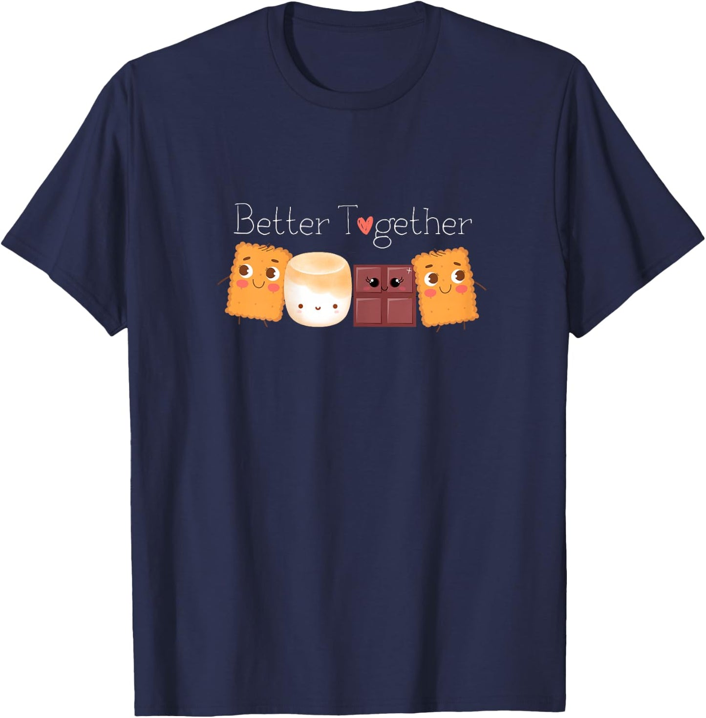 Group Hug S'mores Shirt Better Together Cute Camping Lover T-Shirt - T-Shirt | Navy