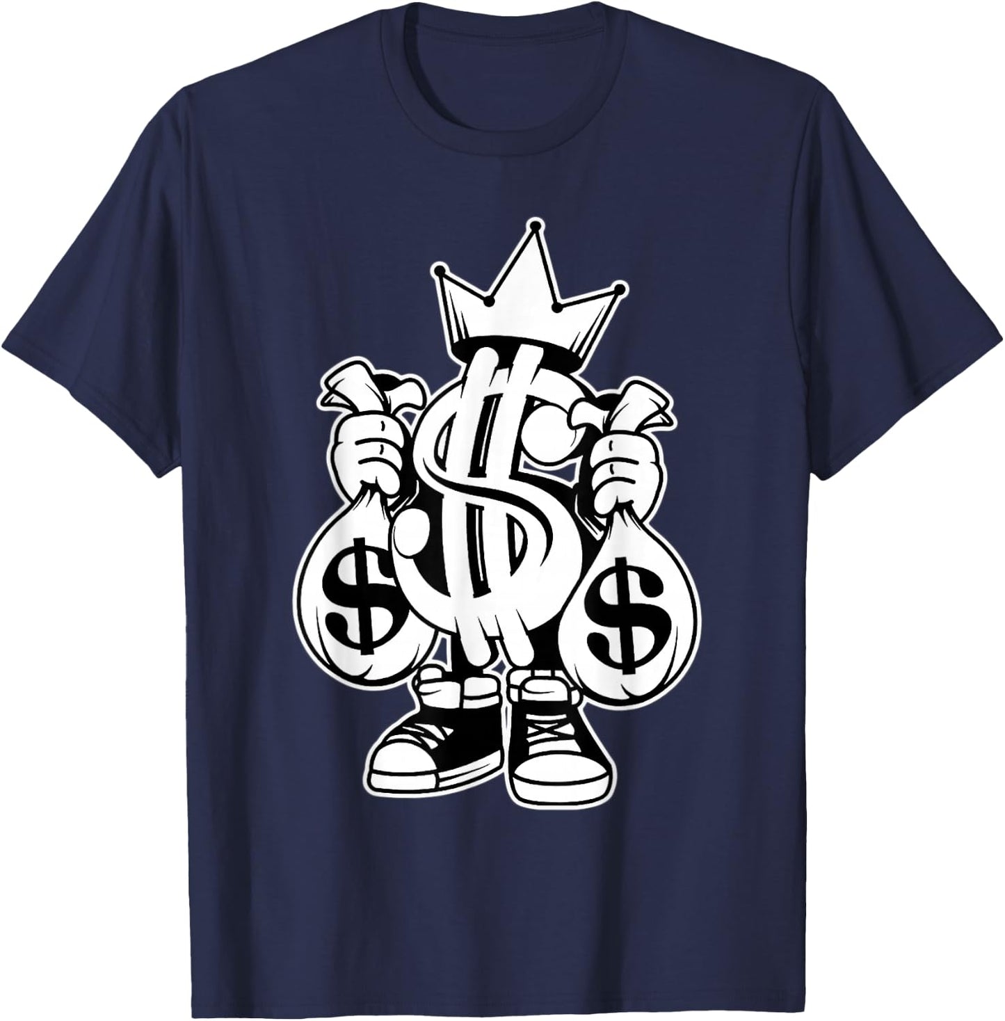 King Money x Money Bags x Money Sign T-Shirt - T-Shirt | Navy