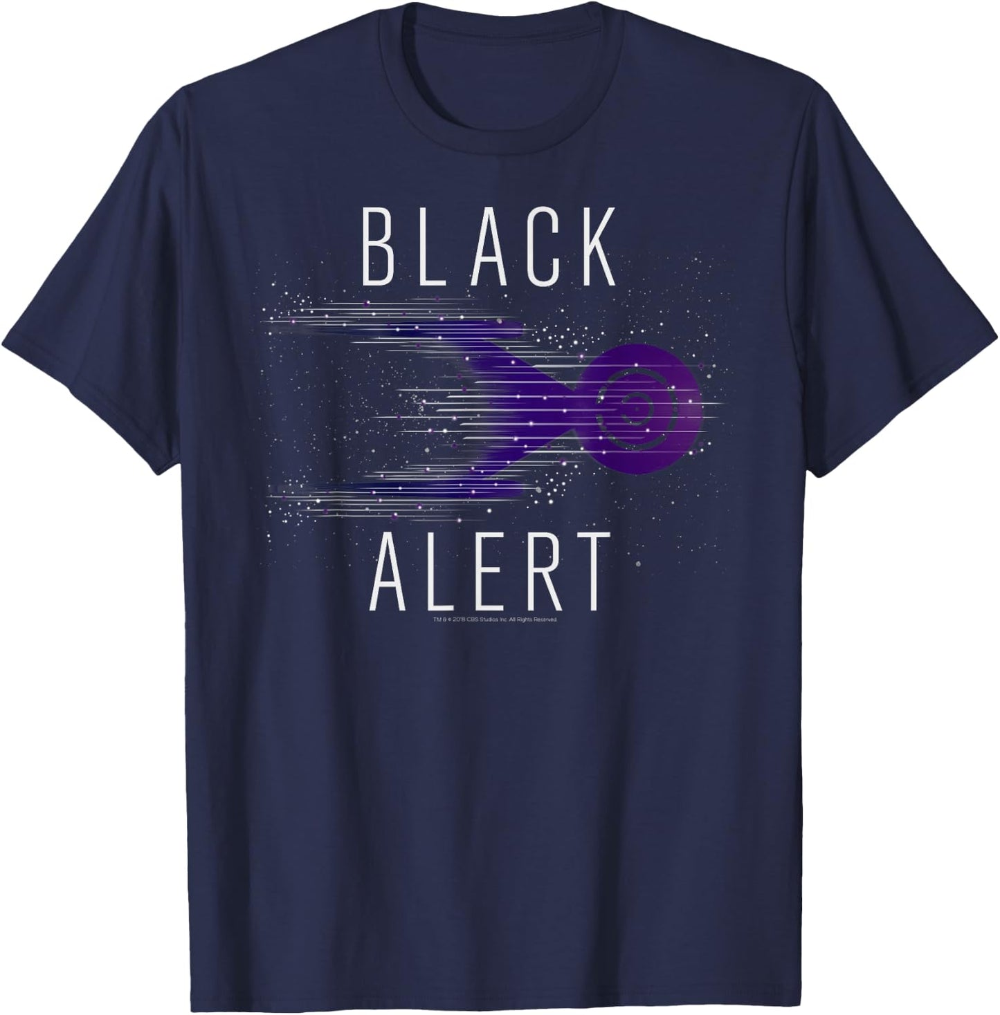 Star Trek Discovery Black Alert Starry T-Shirt - T-Shirt | Navy