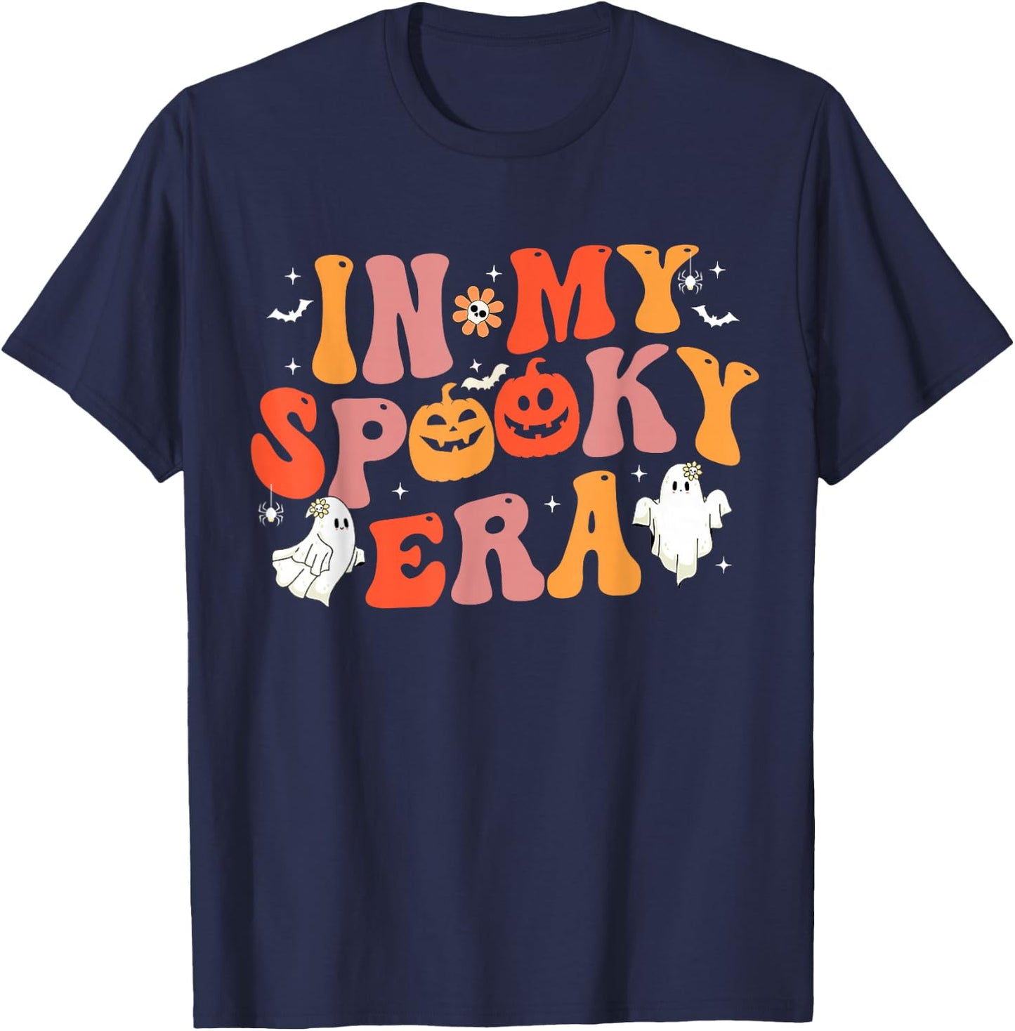 In My Spooky Era Ghost Funny Family Outfits Women Men Kids T-Shirt - T-Shirt | Navy