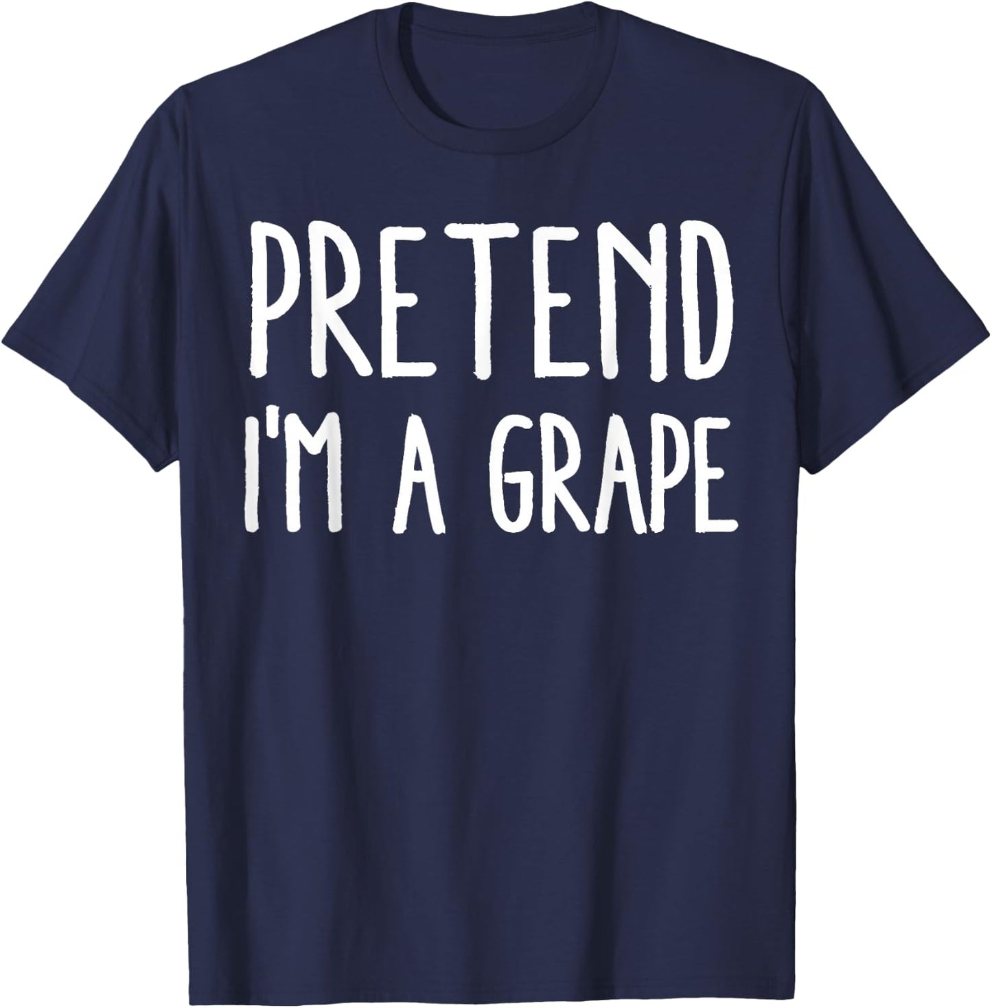 Grapes Fruit Lover Pretend I'm A Grape Halloween T-Shirt - T-Shirt | Navy