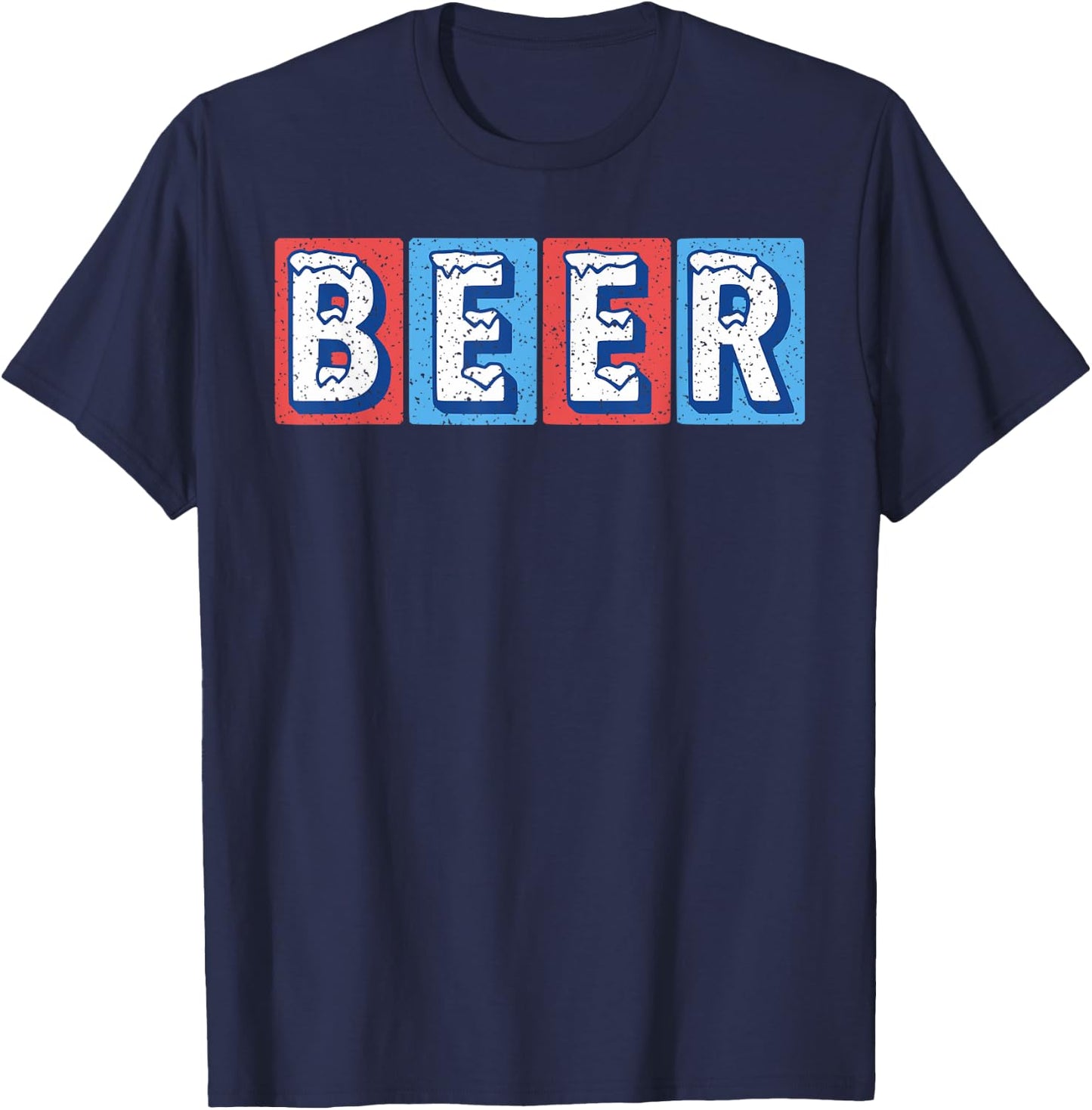 Freedom Brew Beer for the Red, White, and Blue Patriot Funny T-Shirt - T-Shirt | Navy