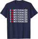 I love My fiancée T-Shirt - T-Shirt | Navy