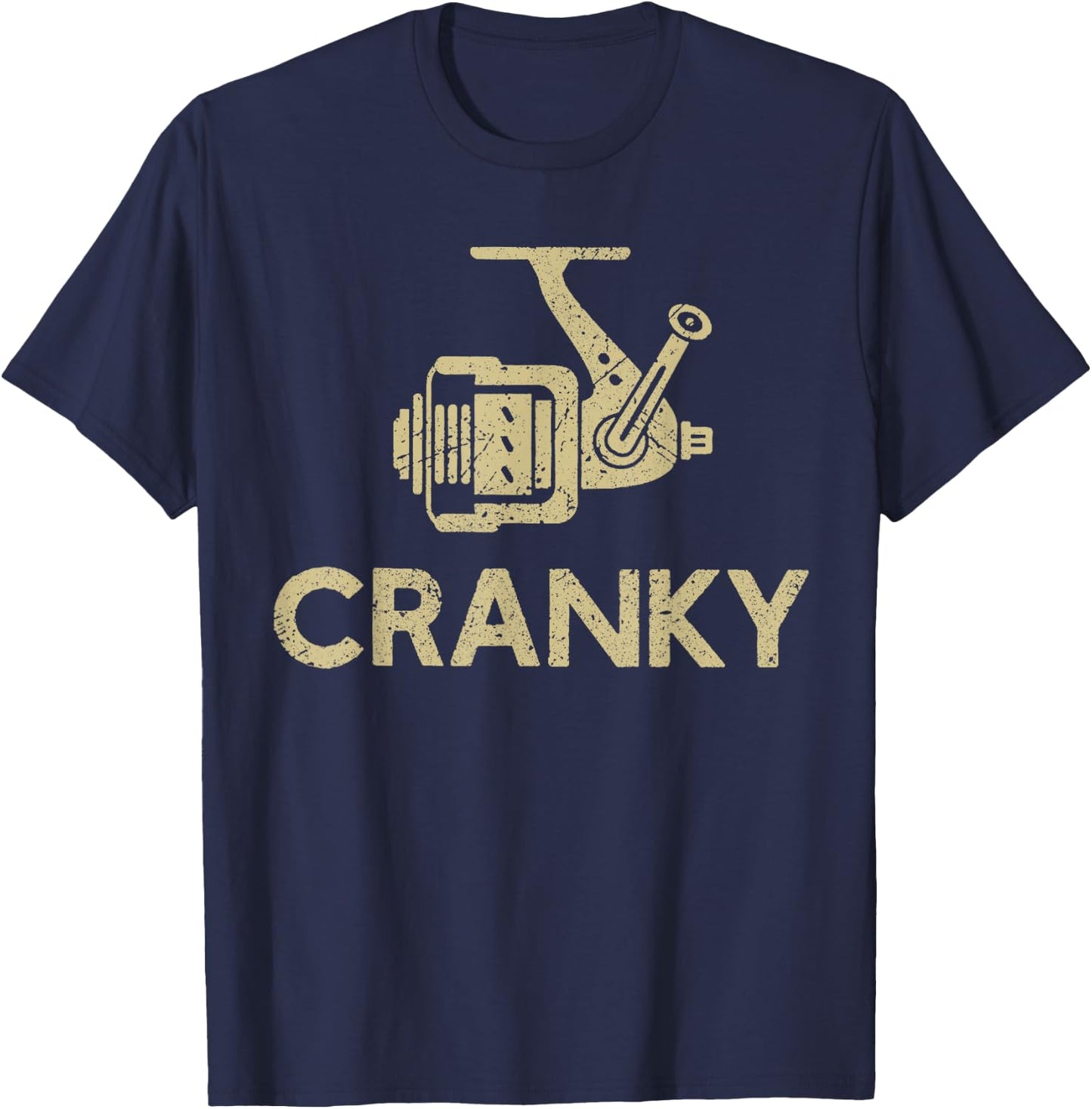 Crankbait Fishing Lure - Cranky Funny Gift Ideas For Fishing T-Shirt - T-Shirt | Navy
