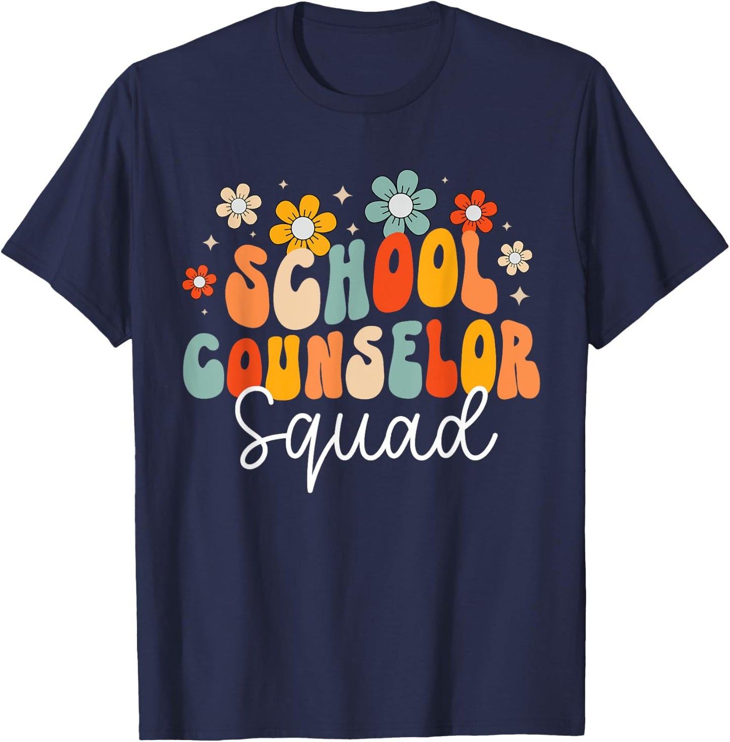 School Counselor Squad Counseling Office School Guidance T-Shirt - T-Shirt | Navy