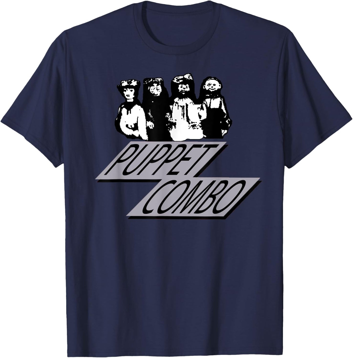 Puppet Combo Survival Horror Slasher Games T-Shirt - T-Shirt | Navy