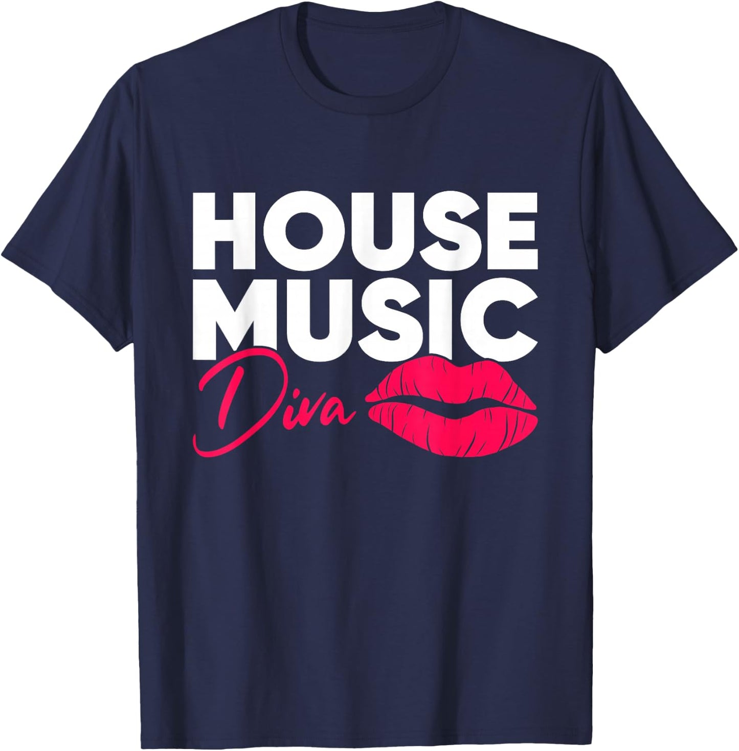 House Music Diva - DJ EDM Festival Women T-Shirt - T-Shirt | Navy