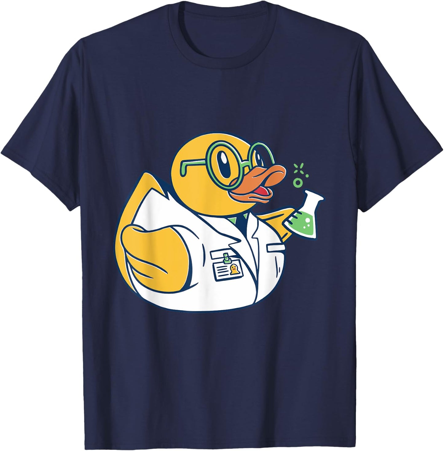 Rubber Duck Cute Chemist Rubber Ducky Rubber Duckie T-Shirt - T-Shirt | Navy