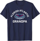 Florida Atlantic University FAU Owls Arched Grandpa T-Shirt - T-Shirt | Navy