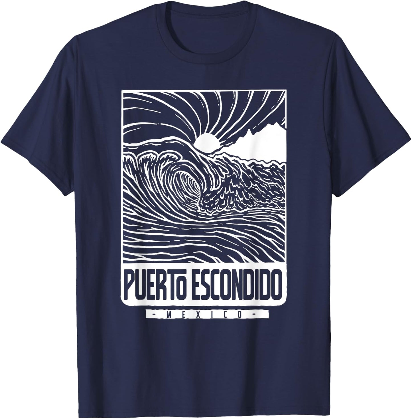 Puerto Escondido Mexico T-Shirt - T-Shirt | Navy