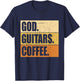 Christian Guitar Player Guitarist I God Guitars Coffee T-Shirt - T-Shirt | Navy