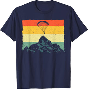 Paragliding Art Women Paramotor Paraglider Skydiving T-Shirt - T-Shirt | Navy