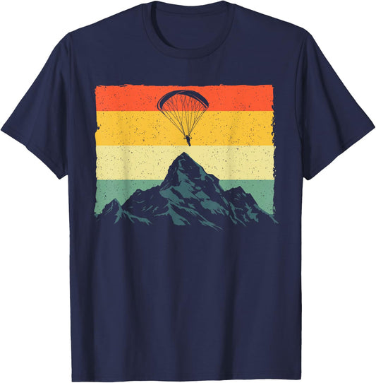 Paragliding Art Women Paramotor Paraglider Skydiving T-Shirt - T-Shirt | Navy