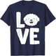 I Love Bichon Frise Dogs T-Shirt - T-Shirt | Navy