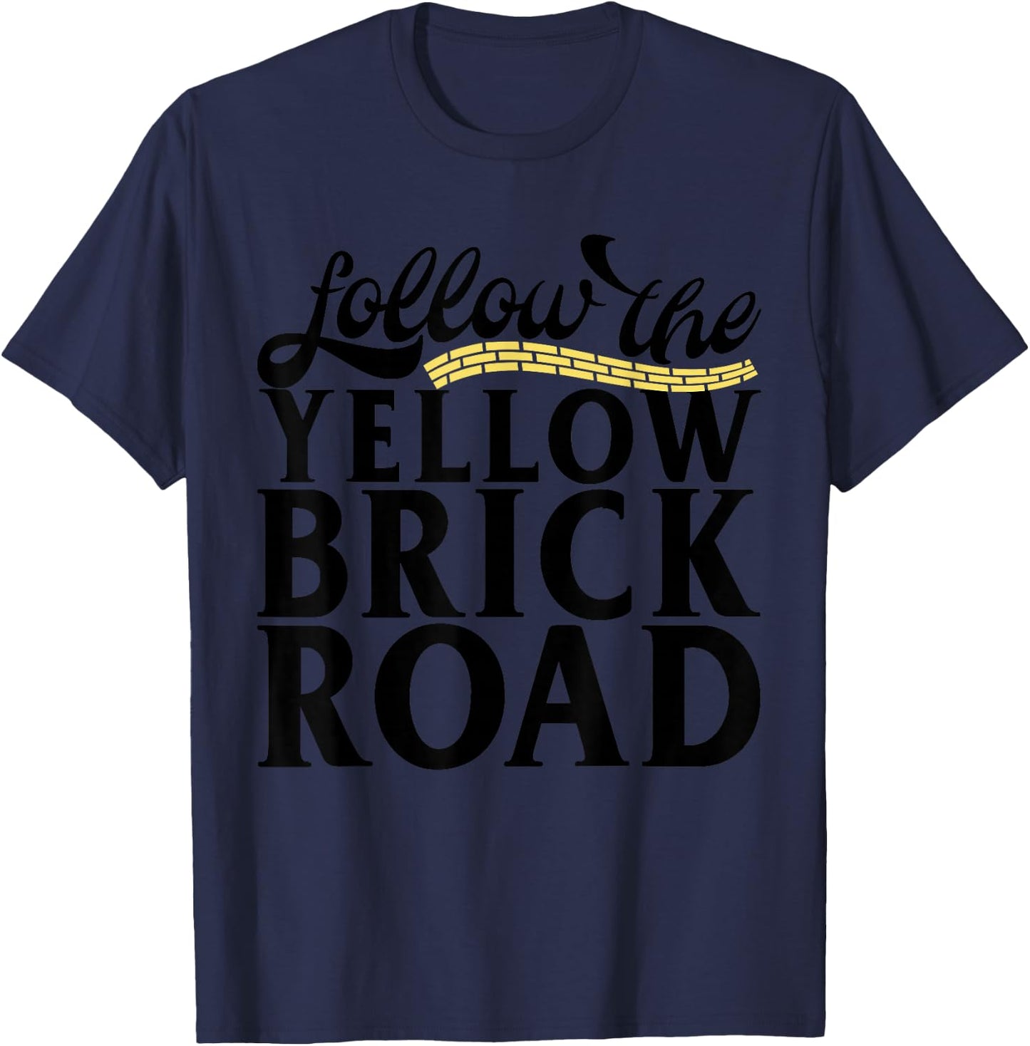 Follow The Yellow Brick Road T-Shirt - T-Shirt | Navy