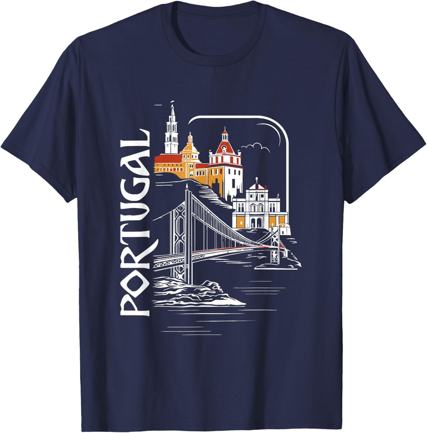 Portugal Lover - Typical Portuguese Vacation Souvenir T-Shirt - T-Shirt | Navy