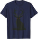 Jackalope Cryptid Women And Kids! Rabbit Silhouette T-Shirt - T-Shirt | Navy