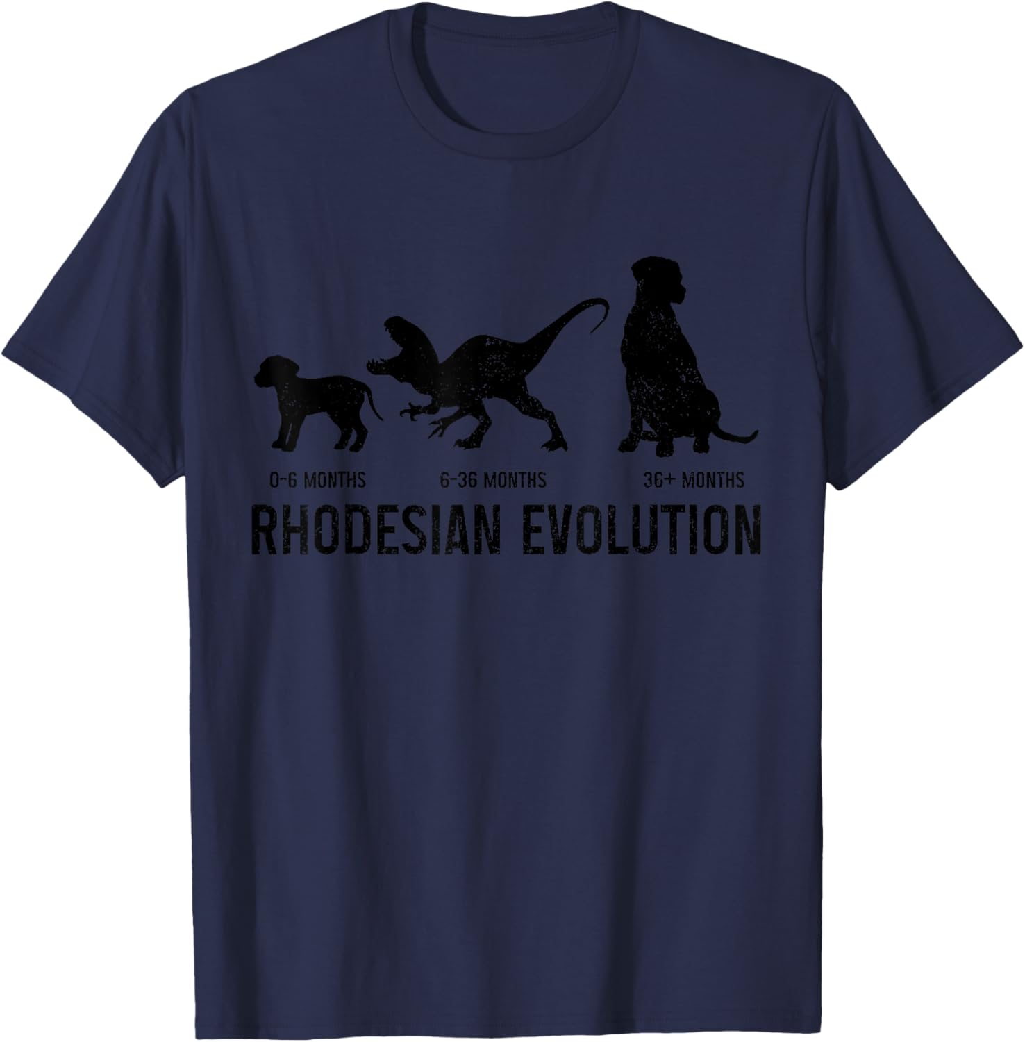 Rhodesian Ridgeback Funny Dog Lover Rhodesian Mom Dad T-Shirt - T-Shirt | Navy
