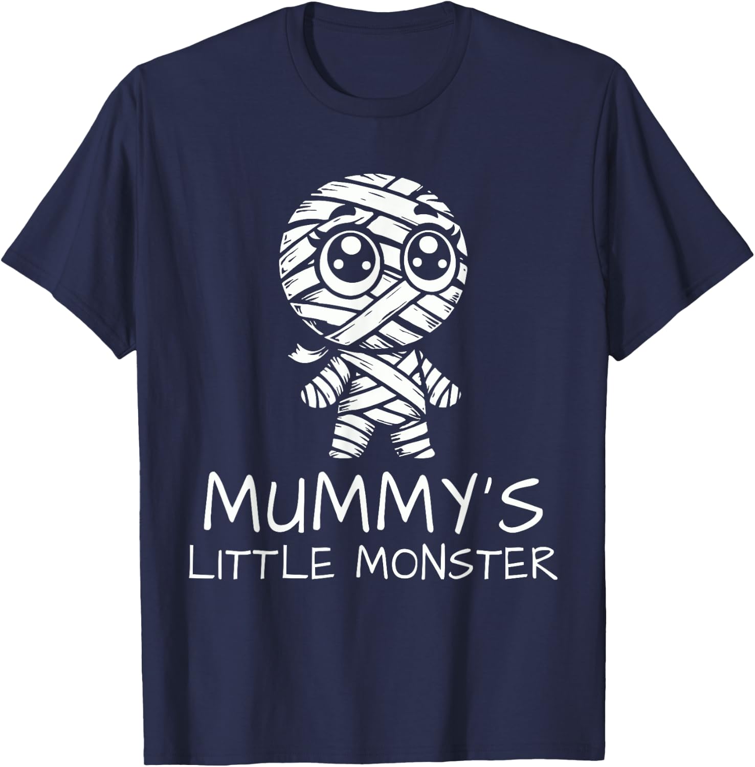 Mummy's Little Monster Halloween Costume T-Shirt - T-Shirt | Navy