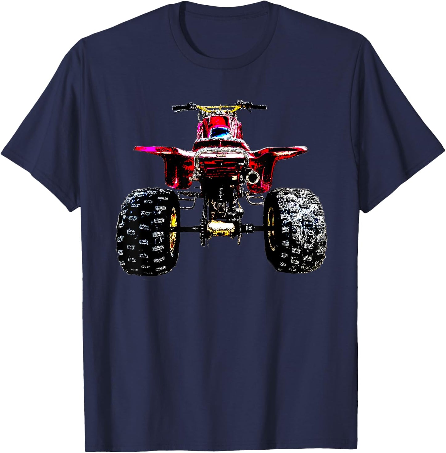 250R Three Wheeler, Retro Three Wheeler, 2 Stroke T-Shirt - T-Shirt | Navy