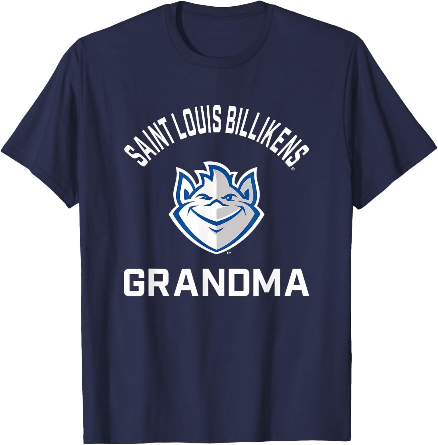 Saint Louis University SLU Billikens Arched Grandma T-Shirt - T-Shirt | Navy