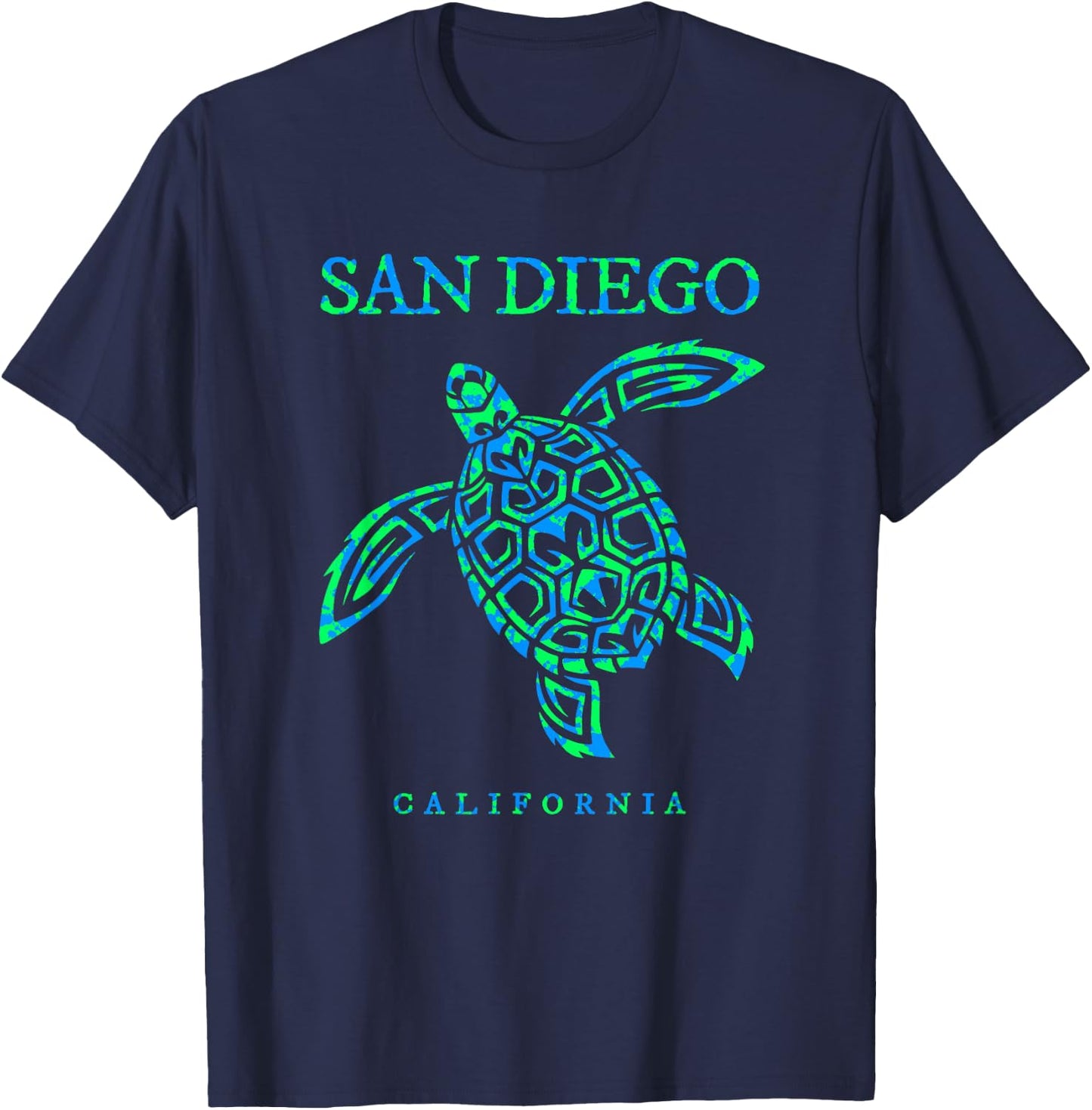 San Diego California Sea Turtle Boys Girls Toddler Souvenir T-Shirt - T-Shirt | Navy