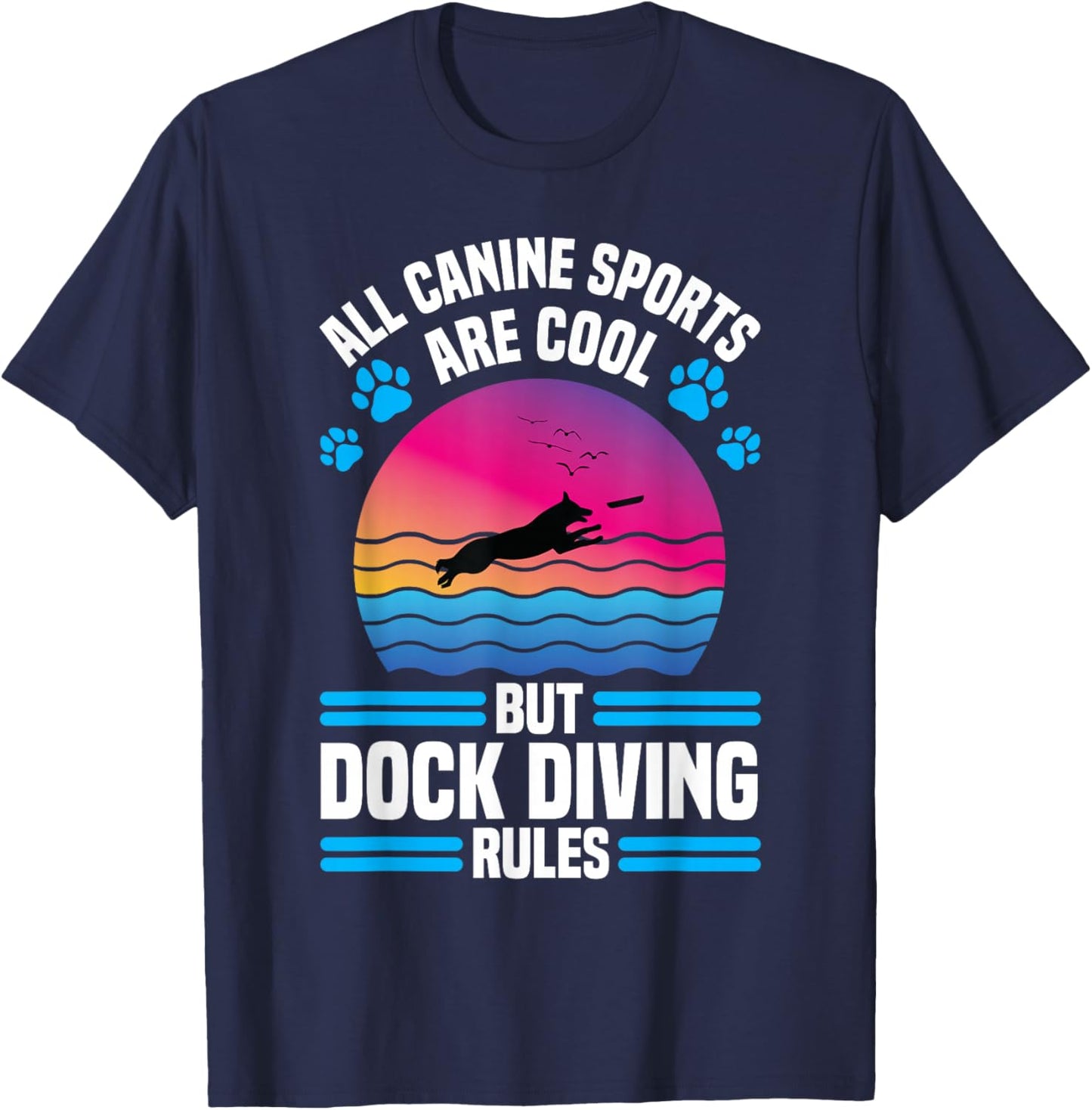 Dock Diving T-Shirt - T-Shirt | Navy