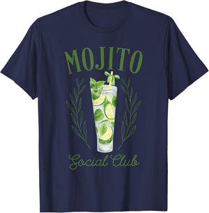 Mojito Social Club Funny Mojito Lovers Apparel T-Shirt - T-Shirt | Navy