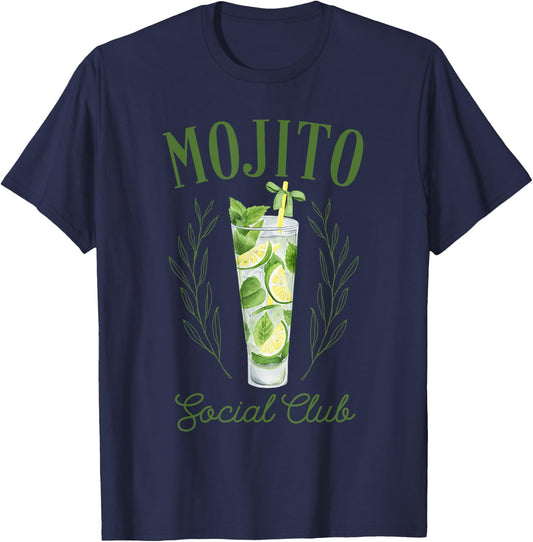 Mojito Social Club Funny Mojito Lovers Apparel T-Shirt - T-Shirt | Navy