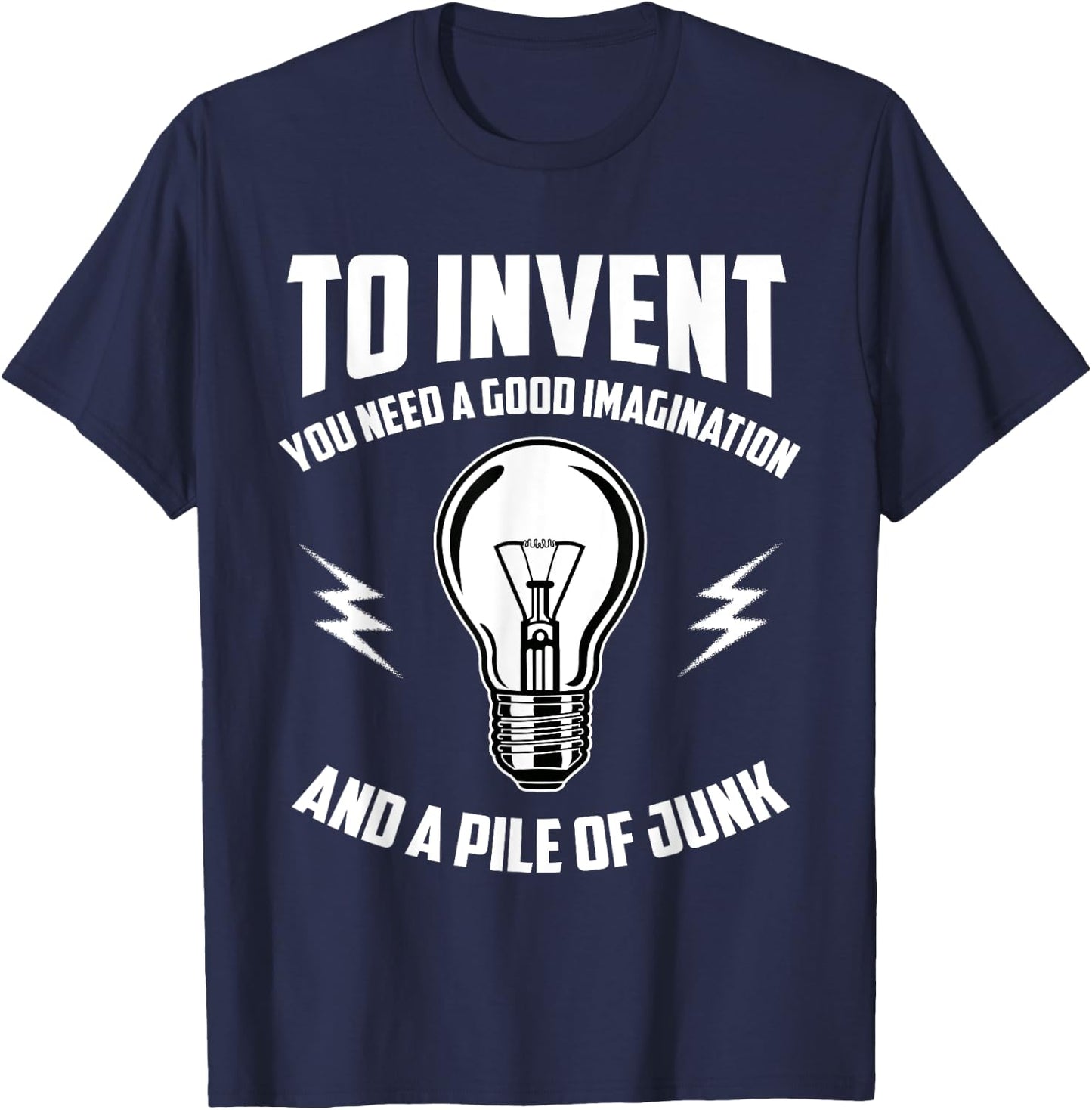 Thomas A. Edison Fanny Sayings T-Shirt - T-Shirt | Navy