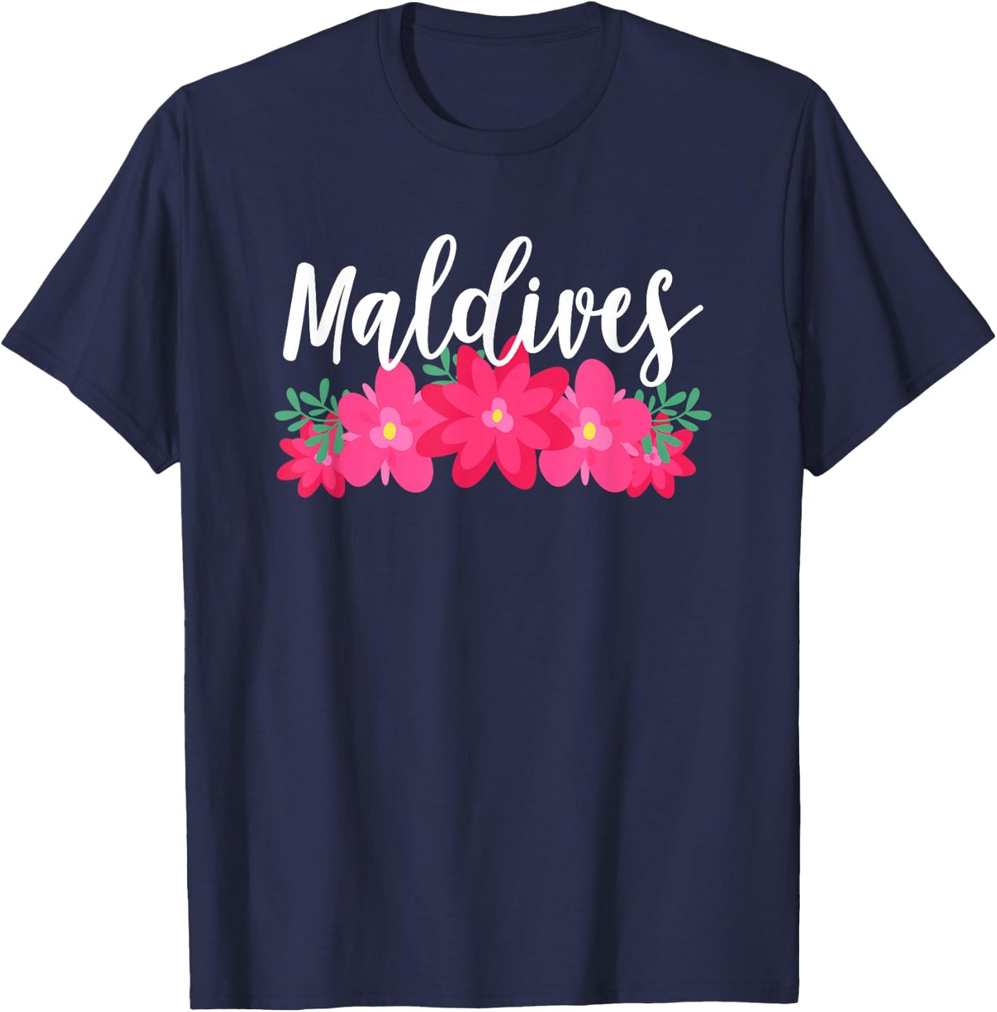 Maldives Tropical Vacation T-Shirt - T-Shirt | Navy