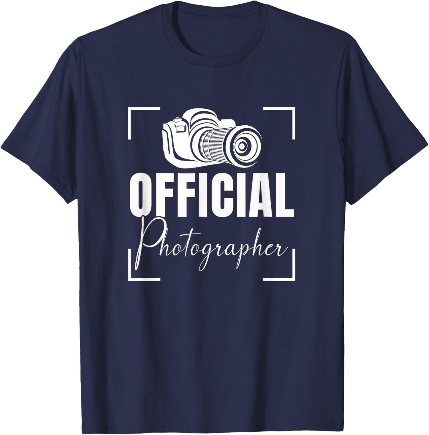 Official Photographer Matching Group Event Photography Lover T-Shirt - T-Shirt | Navy