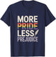 More Pride Less Prejudice Rainbow Quill T-Shirt - T-Shirt | Navy