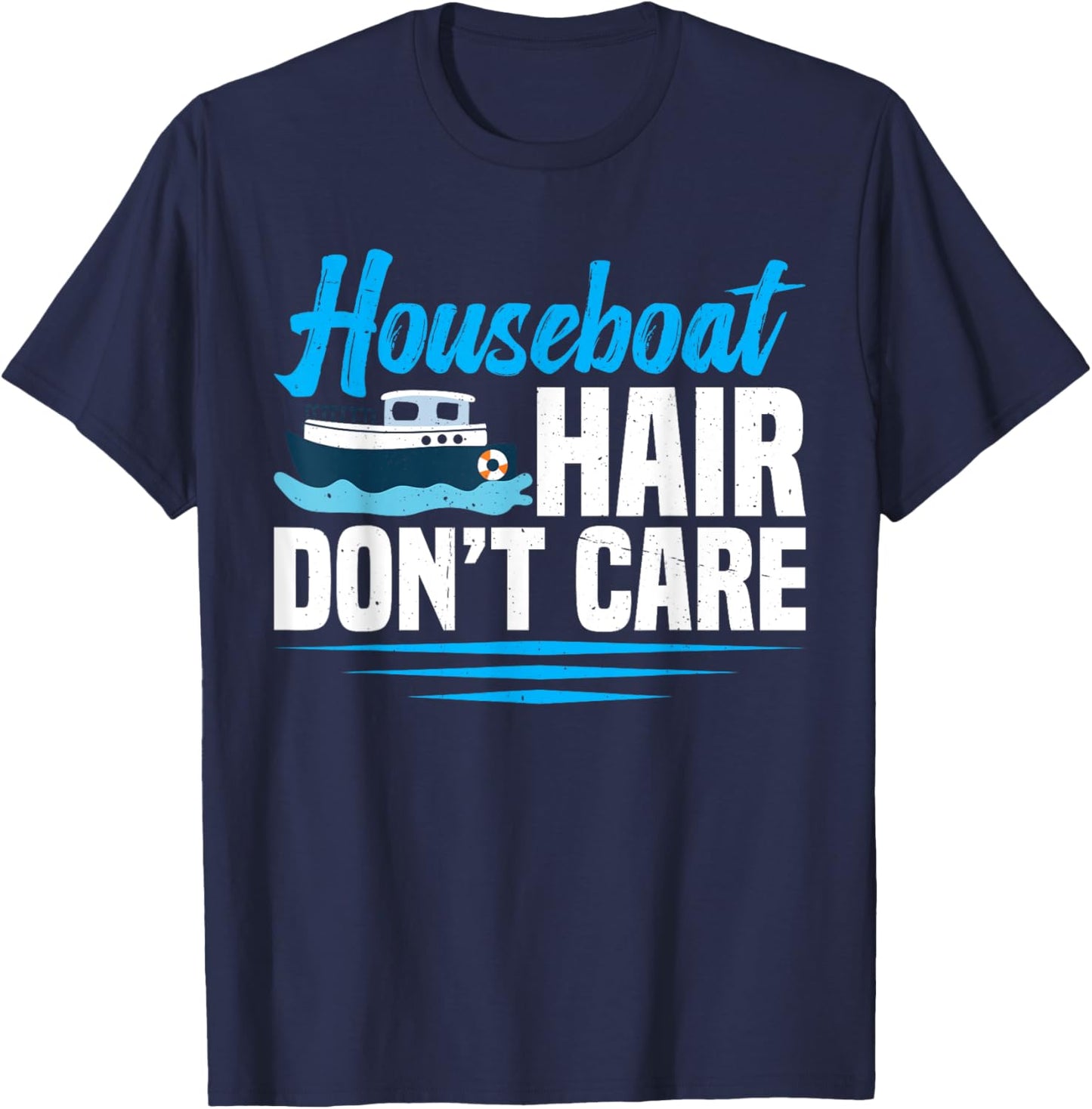 Houseboat Hair T-Shirt - T-Shirt | Navy