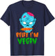 Veganism Halloween Relax I'm Vegan Vegetarian Costume Gift T-Shirt - T-Shirt | Navy